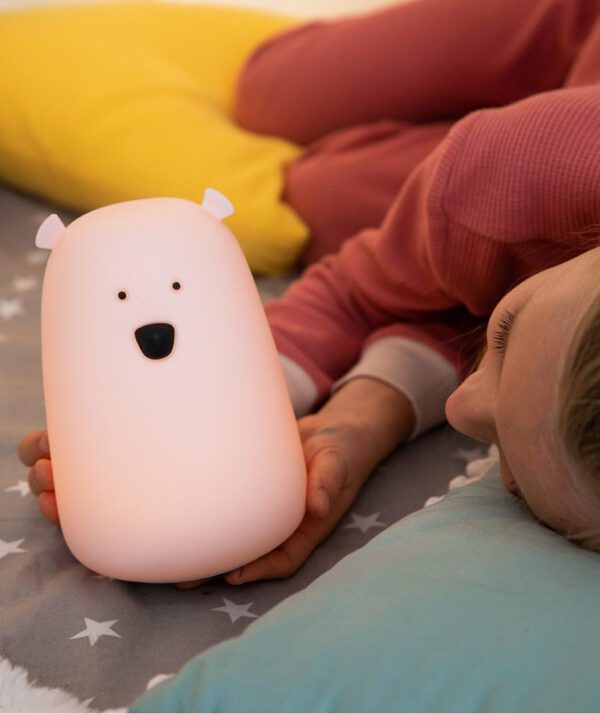 Suur kaisukaru silikoonlamp puldiga - Roosa - Pilt 4