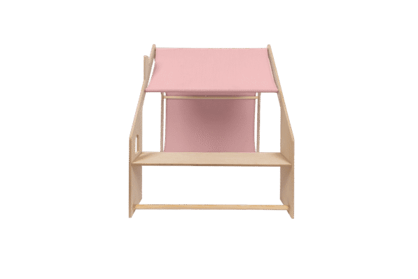 MeowBaby® Laste Naturaalsest Puidust Mängumaja - Roosa Katus - Pilt 5