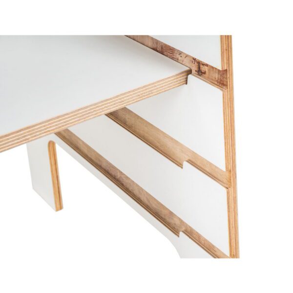 MeowBaby® Vineerist Köögiabiline Scandi - Valge - Pilt 2