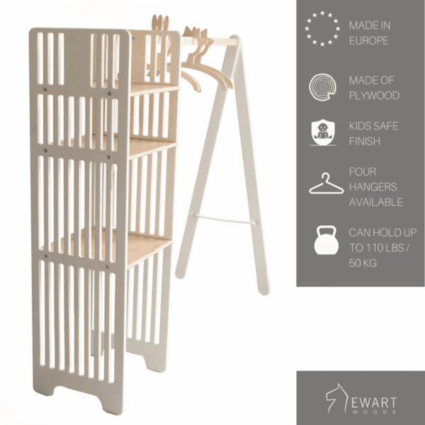 Laste Puidust Riidestange - Pilt 3