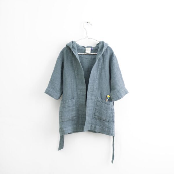 Linane Hommikumantel Lastele - Blue Fog - Pilt 2