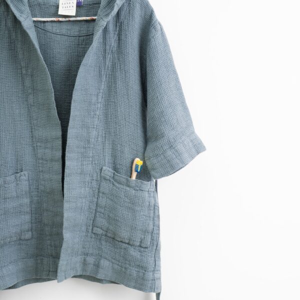 Linane Hommikumantel Lastele - Blue Fog - Pilt 5