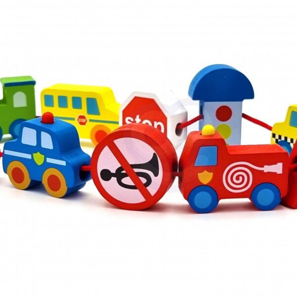 Puidust Nöörimisklotsid - Autod - Pilt 5