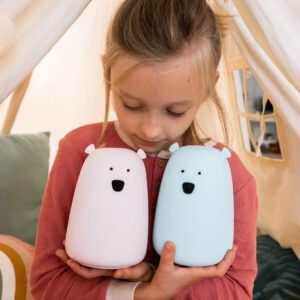 Suur Silikoonist Karu Öölamp - Sinine