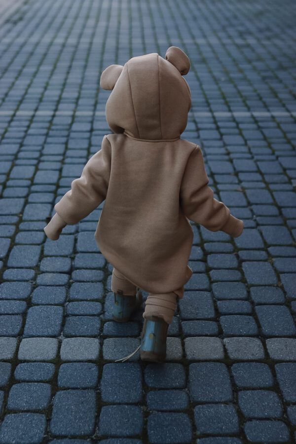 Kõrvadega Kombinesoon Beebidele ja Lastele - Kakao - Pilt 4