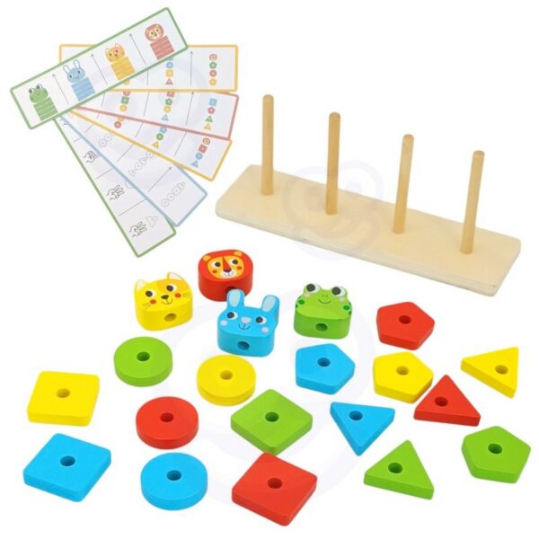 Montessori Puslepüramiid Loomadega - Pilt 5