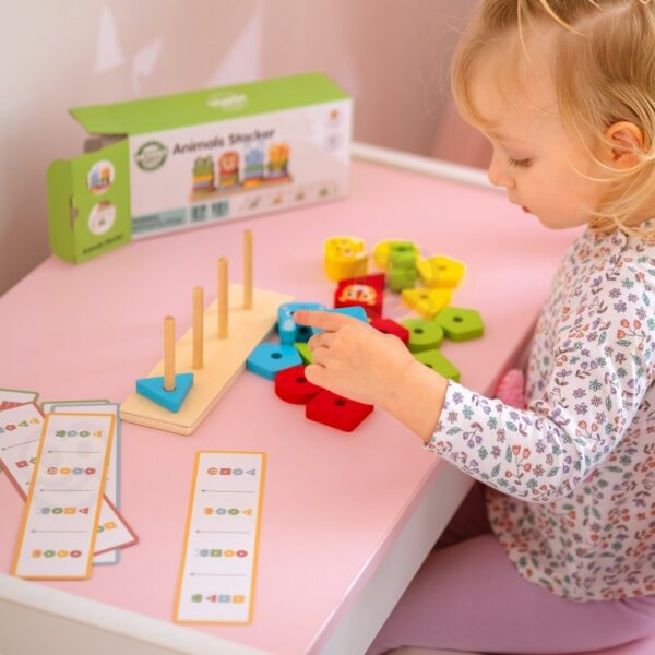 Montessori Puslepüramiid Loomadega - Pilt 11