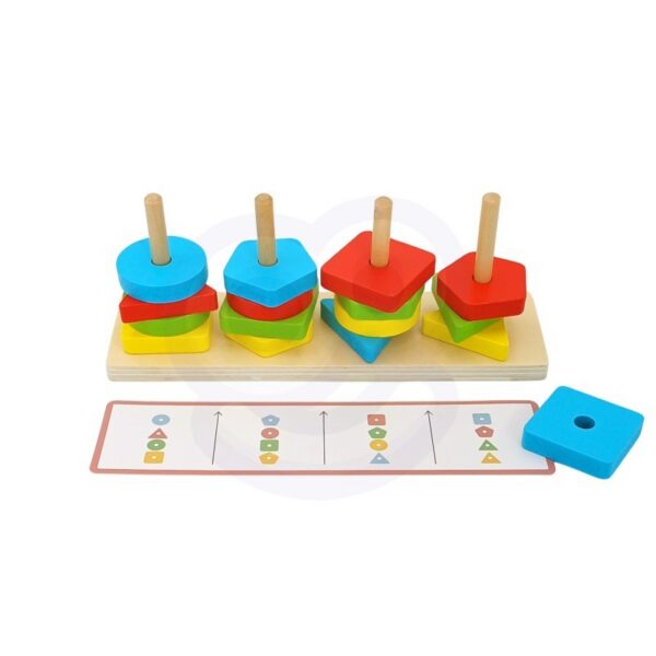 Montessori Puslepüramiid Loomadega - Pilt 6