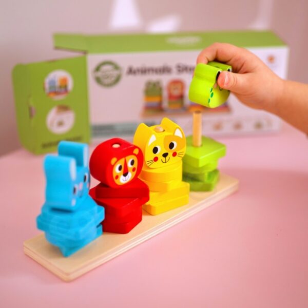 Montessori Puslepüramiid Loomadega