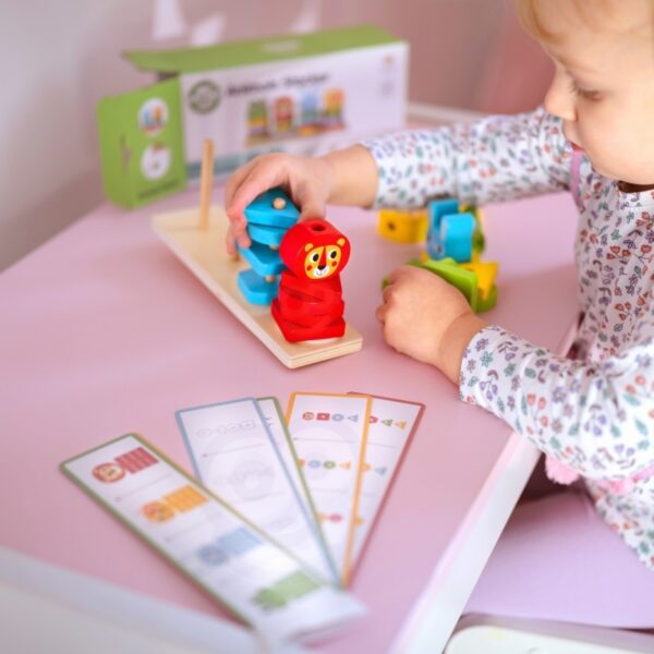 Montessori Puslepüramiid Loomadega - Pilt 13