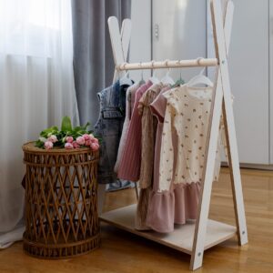 Laste Tipi Riidestange - Väike Valge