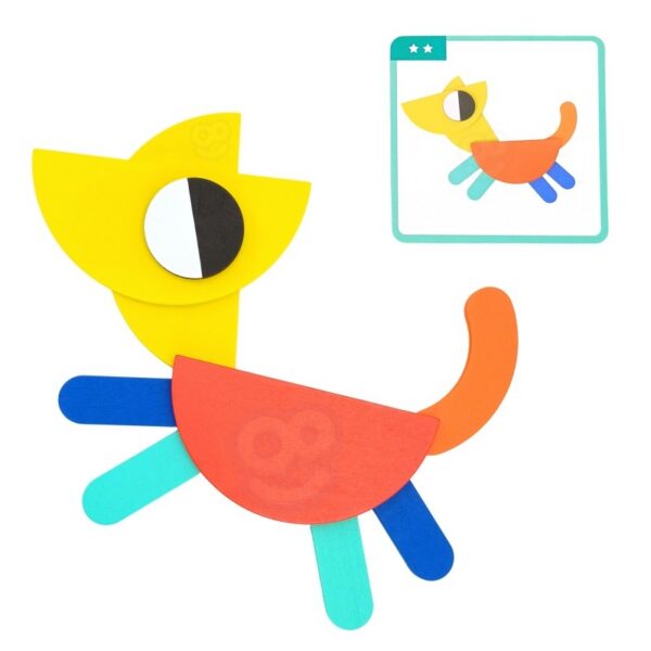 Puidust Montessori Kujundipusle - Pilt 5