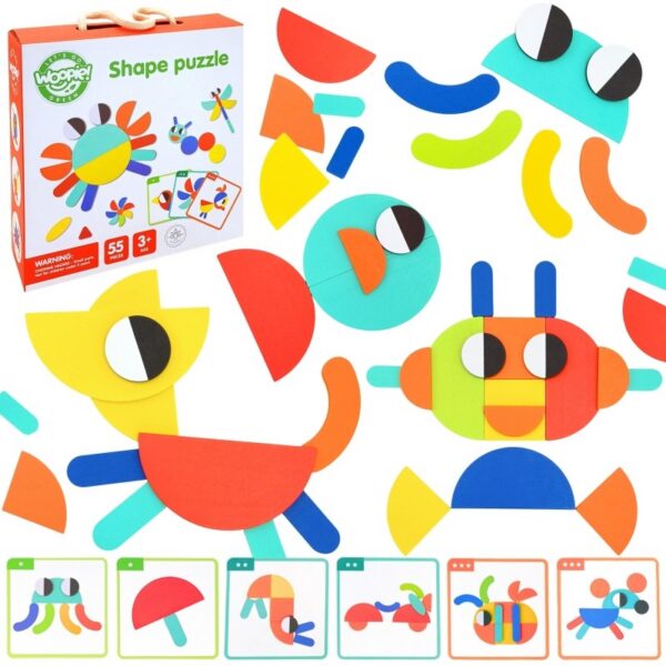 Puidust Montessori Kujundipusle - Pilt 12