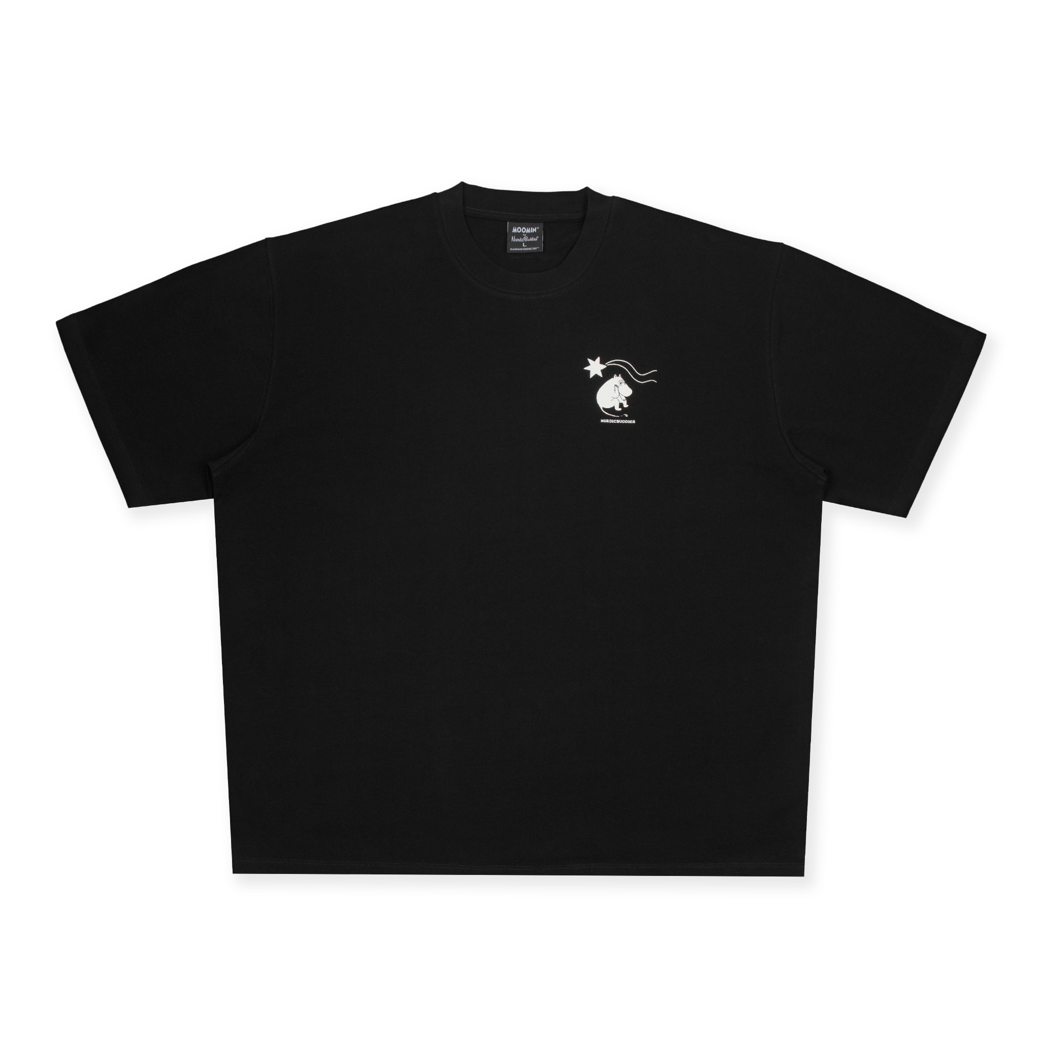 Muumi "Novels" Unisex T-särk - Must - Pilt 5