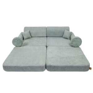 Suur modulaarne laste diivan - Premium Boucle, Värske Münt