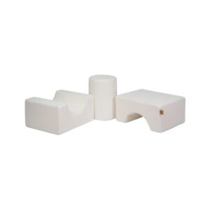 Bouclé kuju komplekt 3-elemendiline - Valge