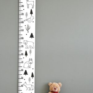 PVC Mõõdupuu - Mustvalged Metsloomad