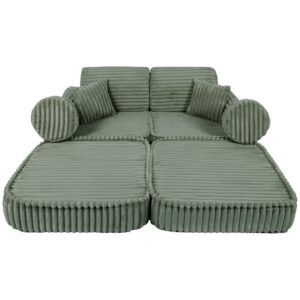 Keskmise suurusega modulaarne laste diivan - Churros Salveiroheline