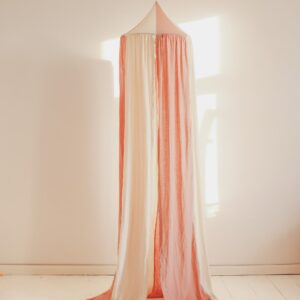 Orgaanilisest Puuvillast ja Linasest Baldahhiin - Puuderroosa