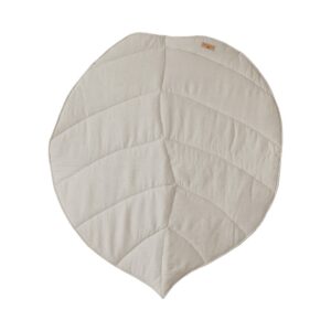 Orgaanilisest Puuvillast ja Linasest Lehekujuline Mängumatt - Liivakarva